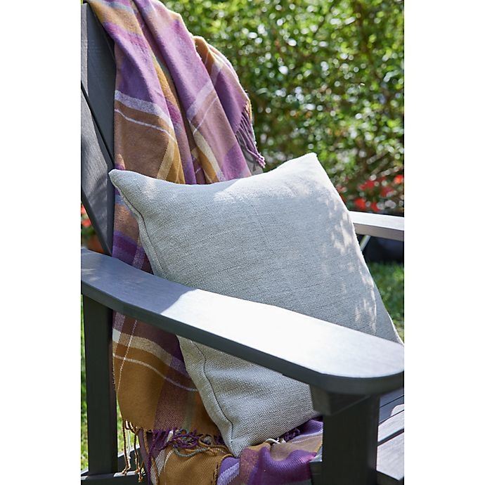 slide 2 of 2, Bee & Willow Home Bee & Willow Plaid Fringe Woven Outdoor Throw Blanket, 1 ct