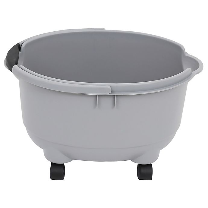 slide 2 of 2, Simply Essential Rolling Bucket on Wheels, 20 qt