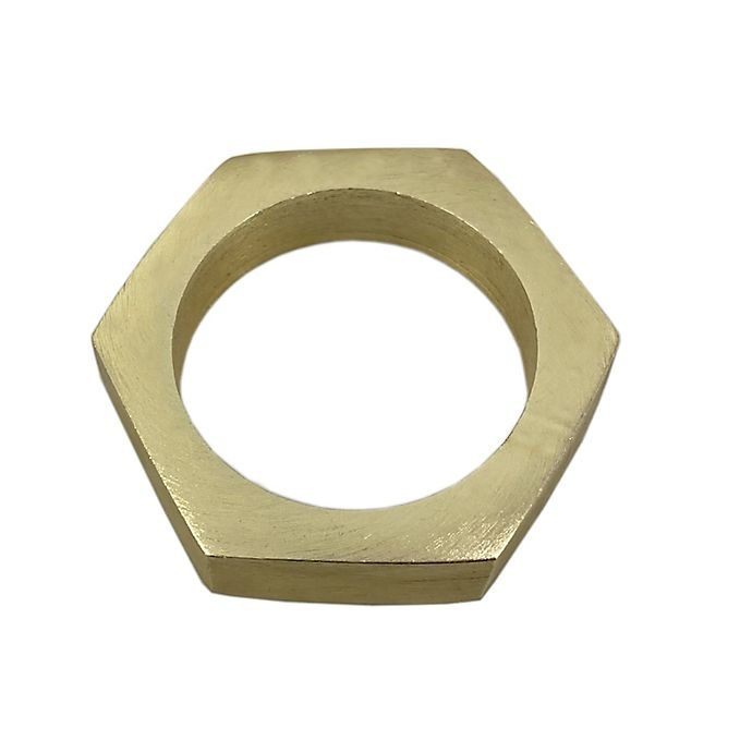 slide 2 of 2, Studio 3B Hexagon Napkin Ring - Gold, 1 ct