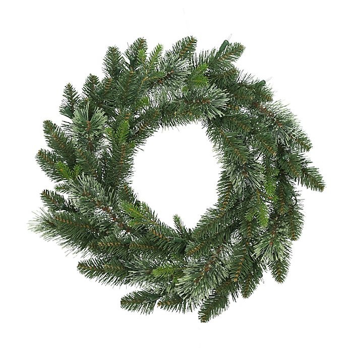 slide 2 of 4, Bee & Willow Home Bee & Willow Basic Value Artificial Christmas Wreath - Green, 24 in