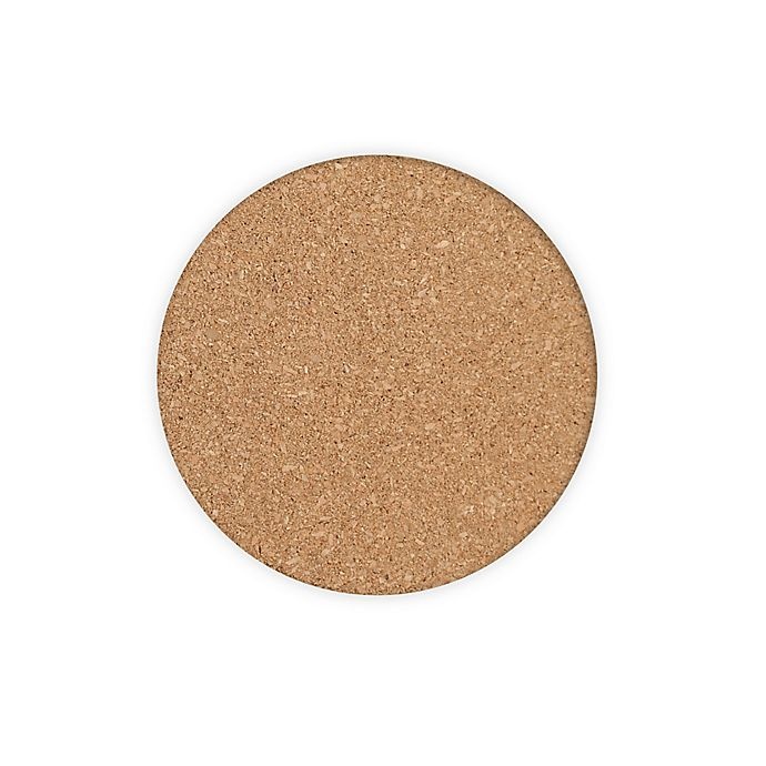 slide 1 of 2, Simply Essential Round Cork Coasters - Tan, 8 ct