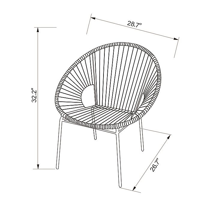 slide 2 of 7, Studio 3B Sora Outdoor String Stacking Chair - Green, 1 ct