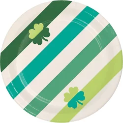 H for Happy Stripes and Shamrocks Banquet Plates