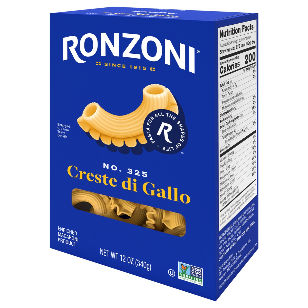 slide 3 of 9, Ronzoni Creste Di Gallo, 12 oz