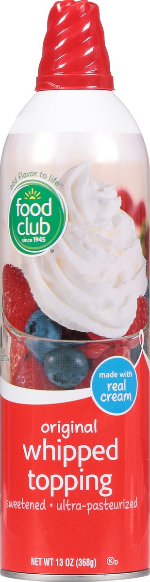 slide 5 of 14, Food Club Original Dairy Whipped Topping 13 oz, 13 oz