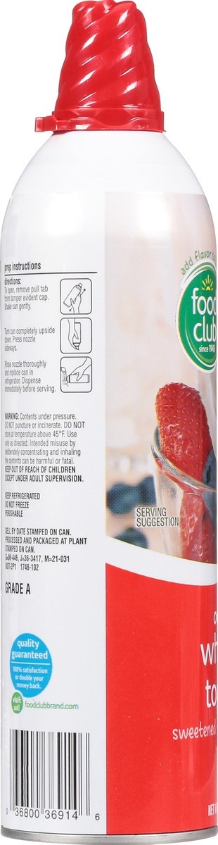slide 12 of 14, Food Club Original Dairy Whipped Topping 13 oz, 13 oz