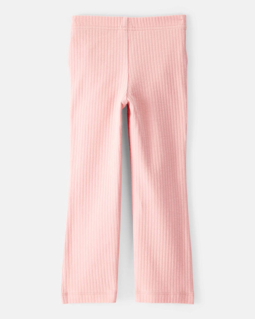 slide 2 of 3, Carter's Carters Toddler Girl Cotton Flare Leggings - Pink Pink 4T, 1 ct