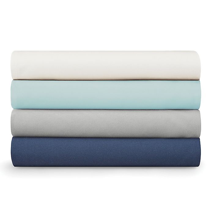 slide 4 of 4, Nautica Regatta Luxury Sateen Cotton Queen Sheet Set - Grey Haze, 1 ct