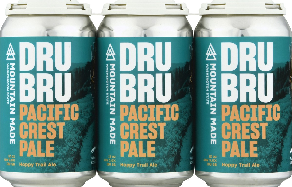 slide 8 of 9, Dru Bru 6 Pack Hoppy Trail Ale Pacific Crest Pale Beer 6 ea, 6 ct; 12 fl oz