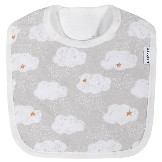 slide 3 of 4, Gerber Sheep Burp Cloths - Grey/White, 3 ct