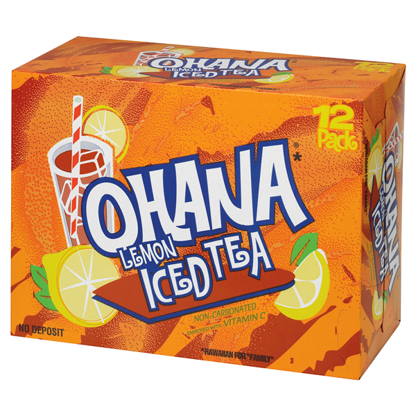 slide 1 of 1, Ohana Tea with Lemon, 12 ct; 12 fl oz