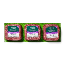 True Goodness 85% Organic Grass Fed Ground Beef, 3 lb