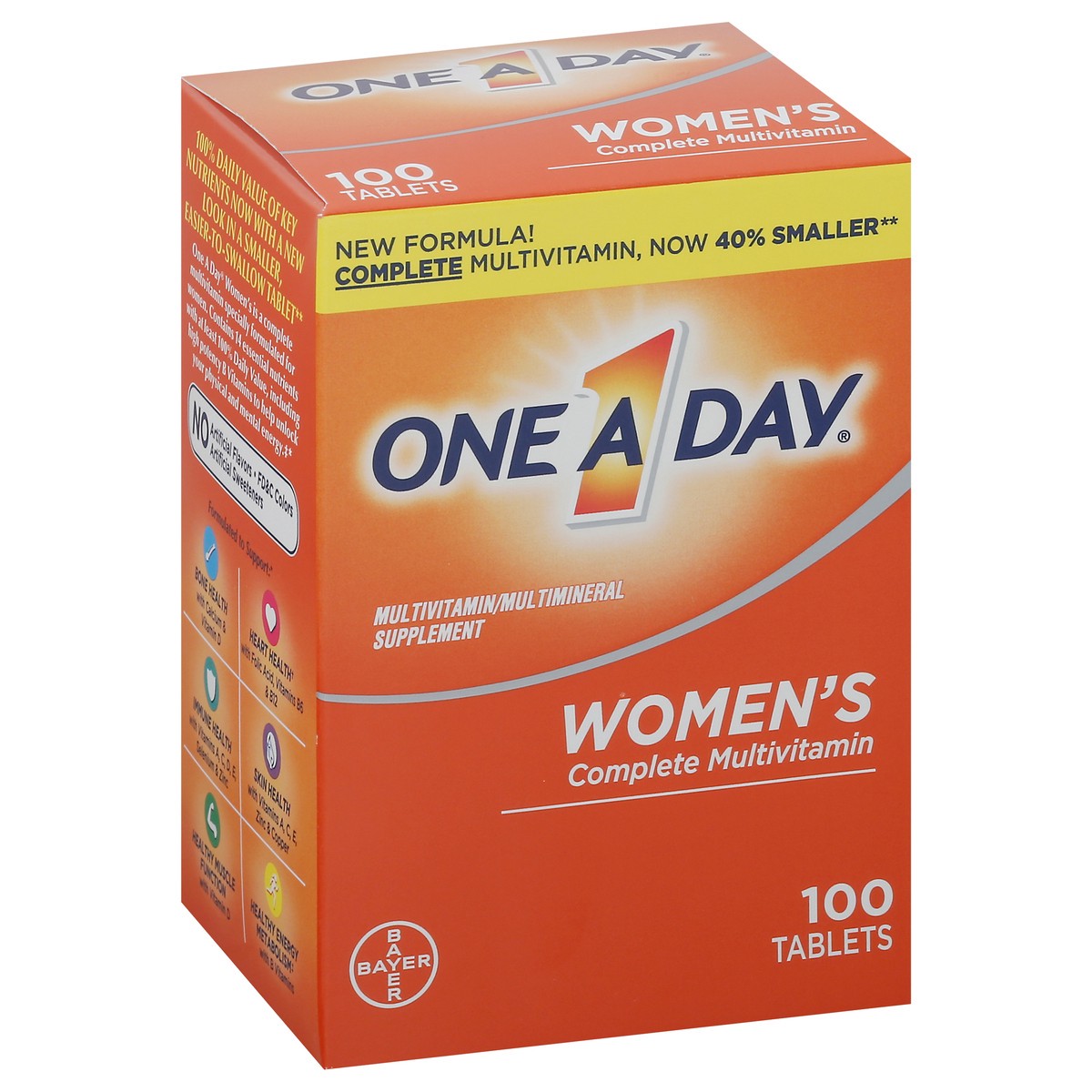 slide 7 of 9, One A Day Women's Complete Multivitamin 100 Tablets, 100 ct