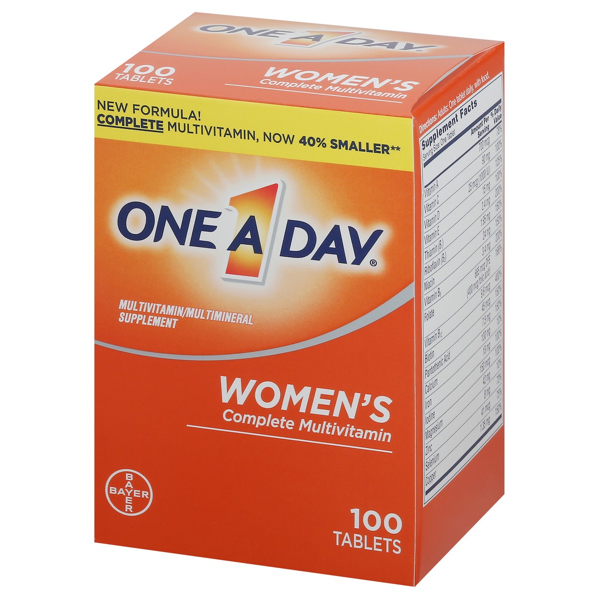 slide 3 of 9, One A Day Women's Complete Multivitamin 100 Tablets, 100 ct