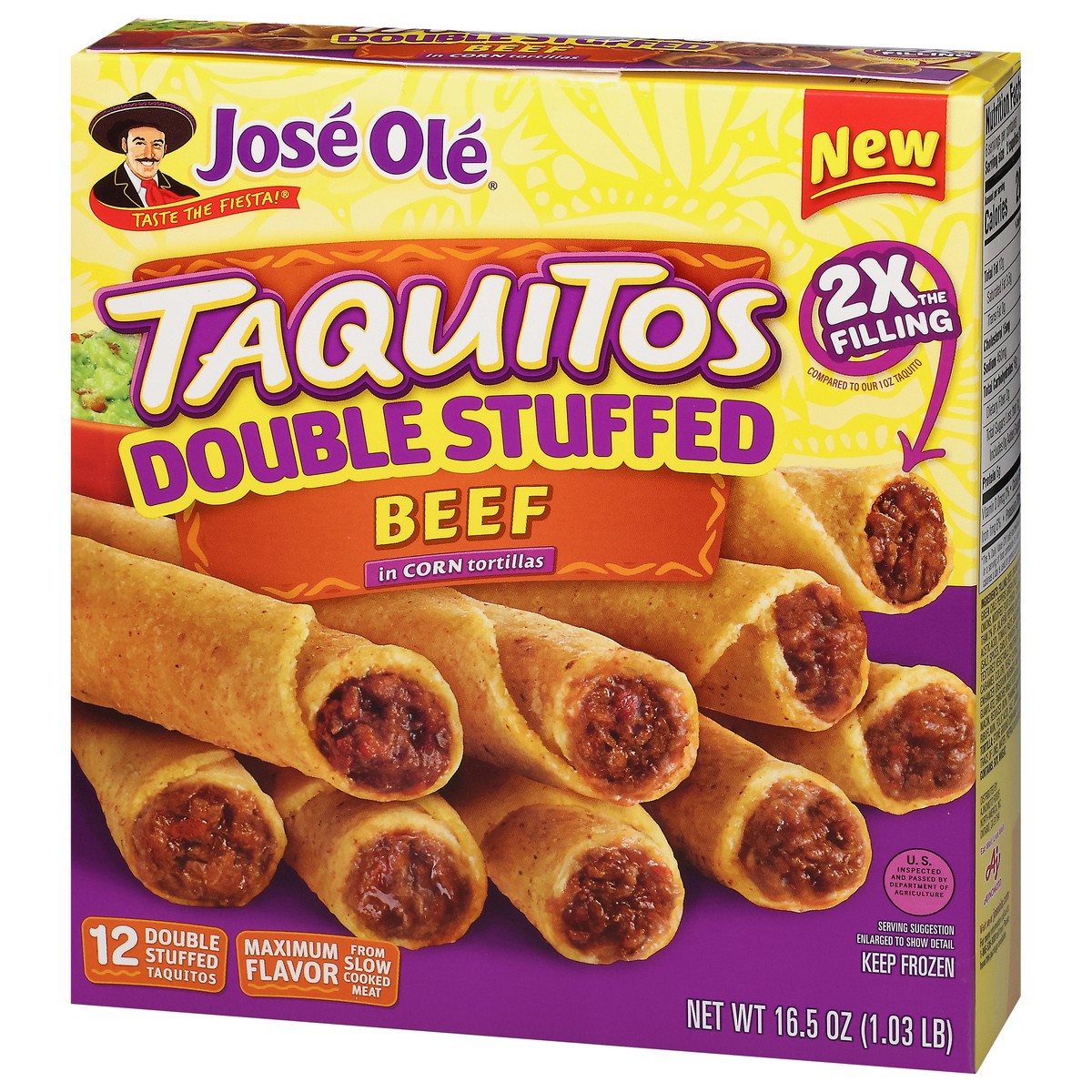 slide 13 of 16, Jo Beef Corn Double Stuffed Taquitos, 16.56 oz