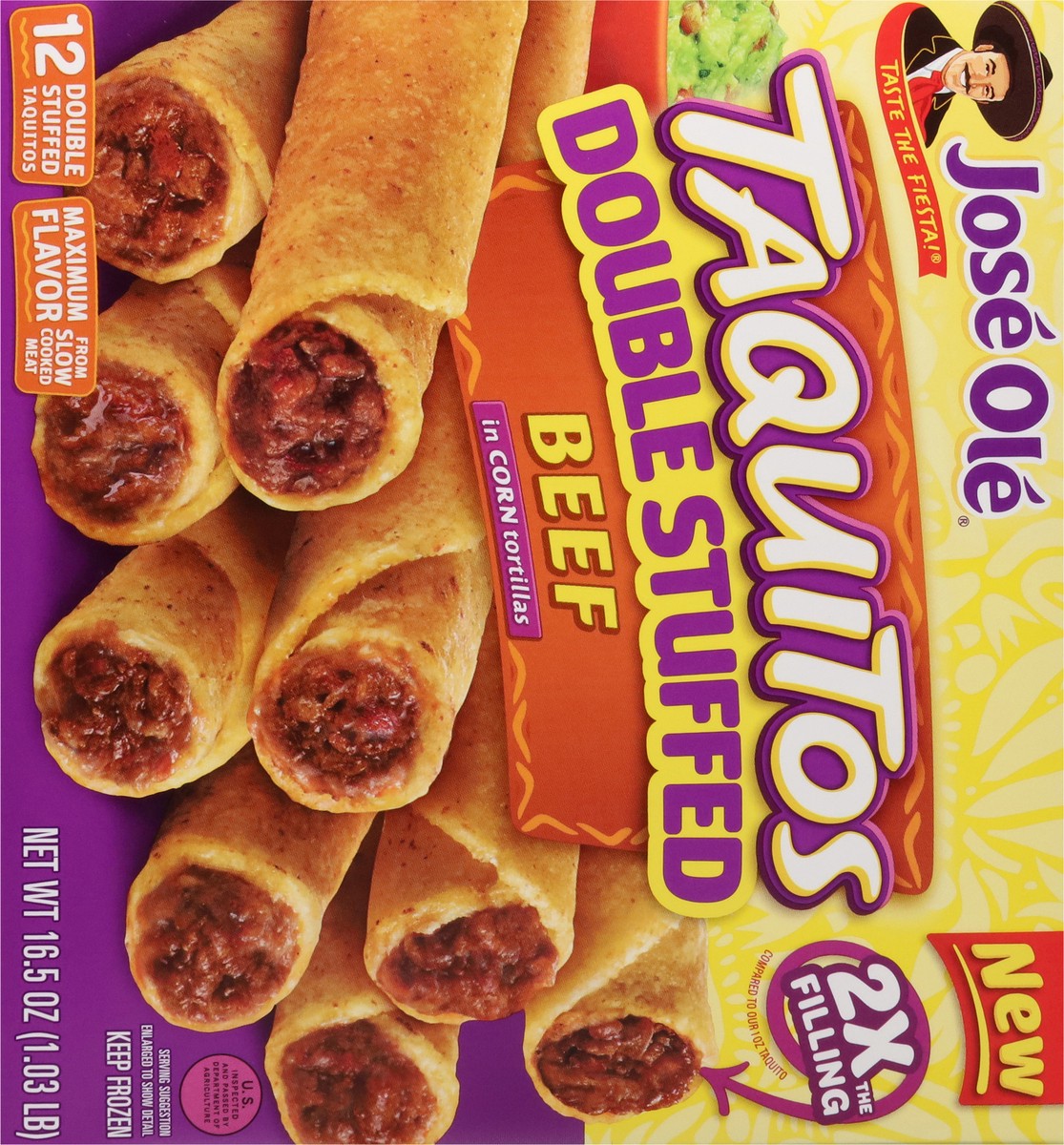 slide 14 of 16, Jo Beef Corn Double Stuffed Taquitos, 16.56 oz