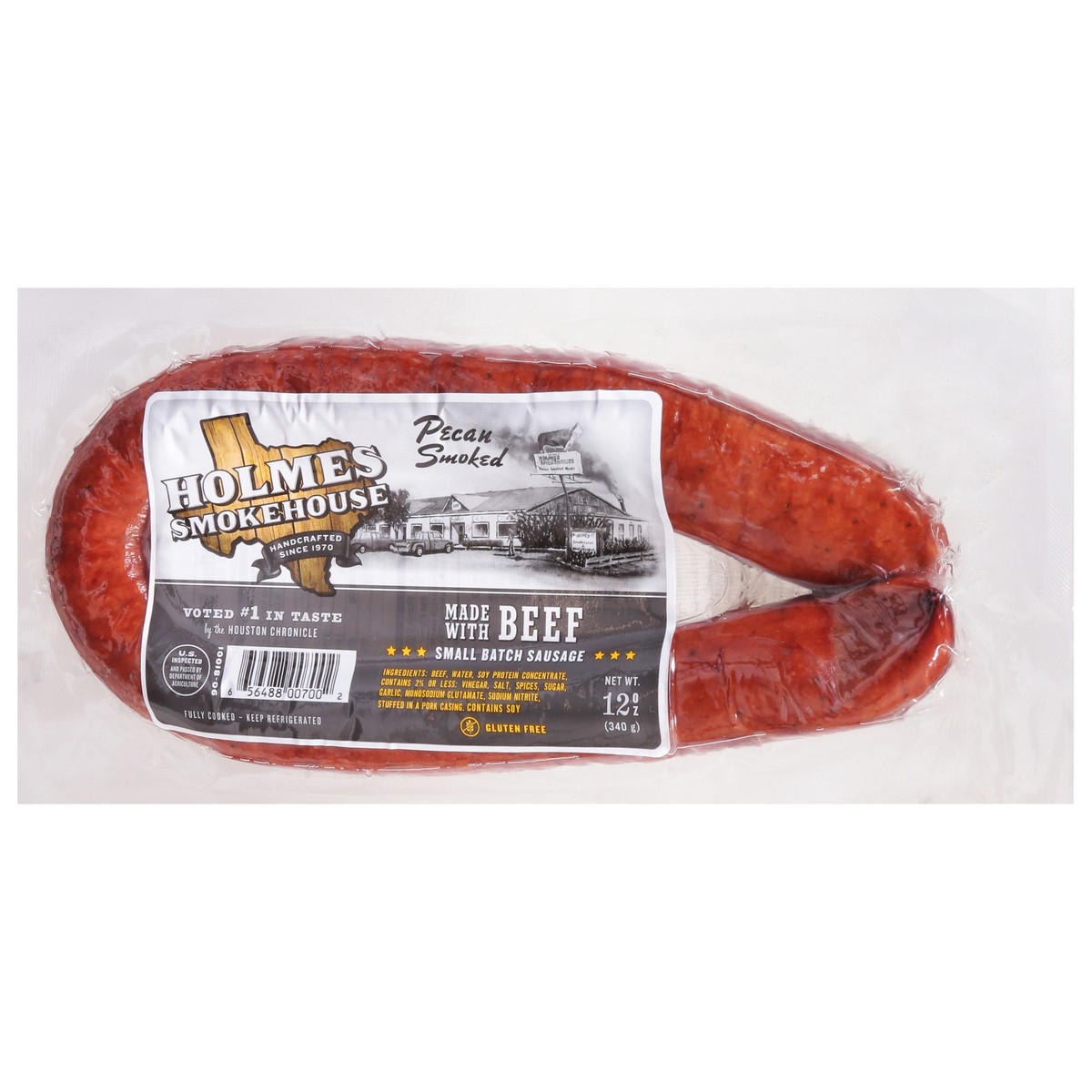 slide 3 of 9, Holmes Smokehouse pecan smoked sausage ring, 12 oz