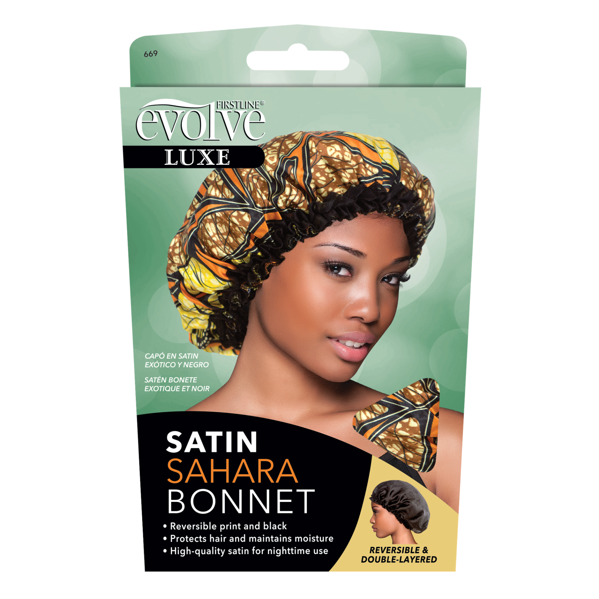 slide 1 of 1, Evolve Satin Sahara Bonnet, 1 ct