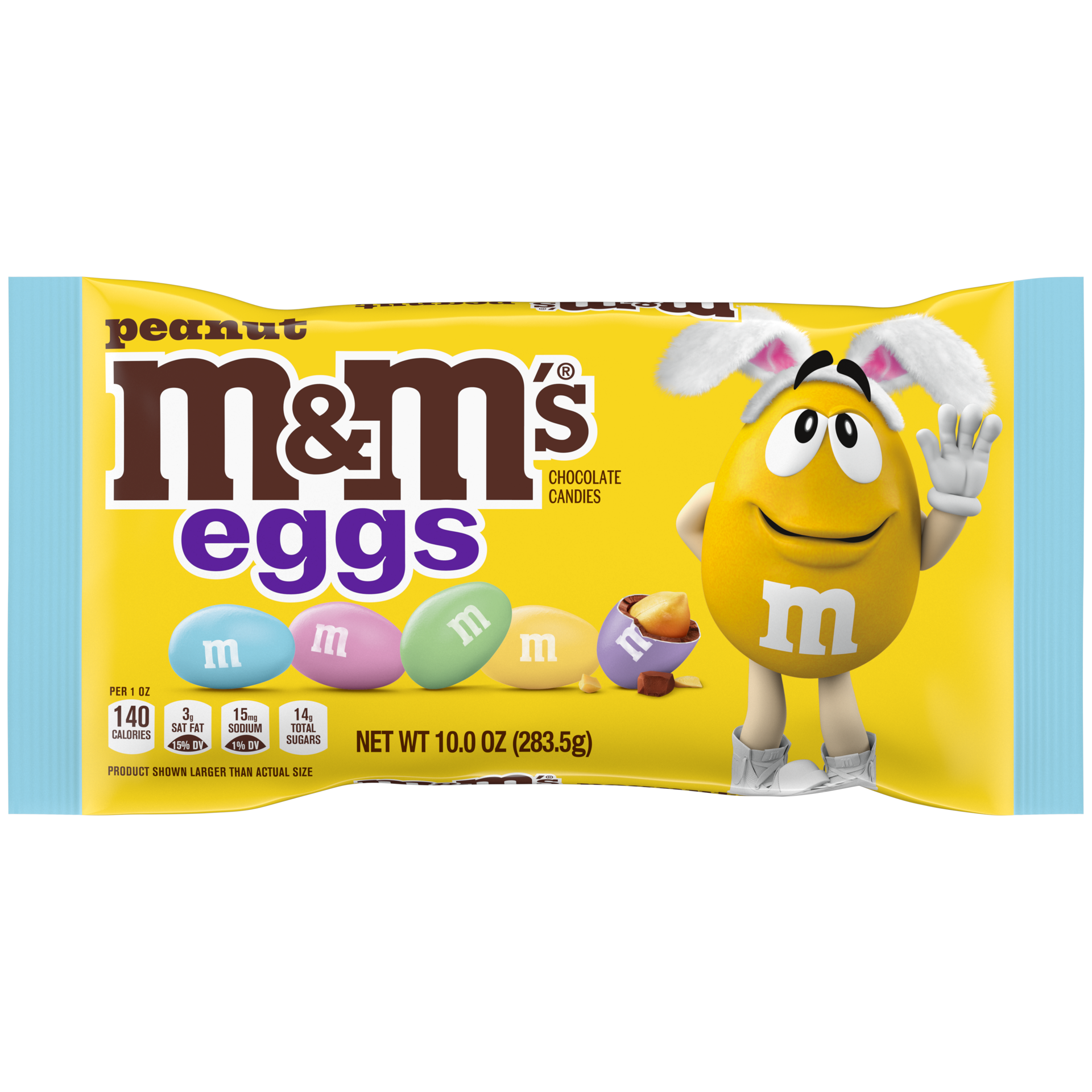 slide 1 of 8, M&M's Peanut Milk Chocolate Pastel Easter Candy Assortment, 10 Oz Bag, 10 oz