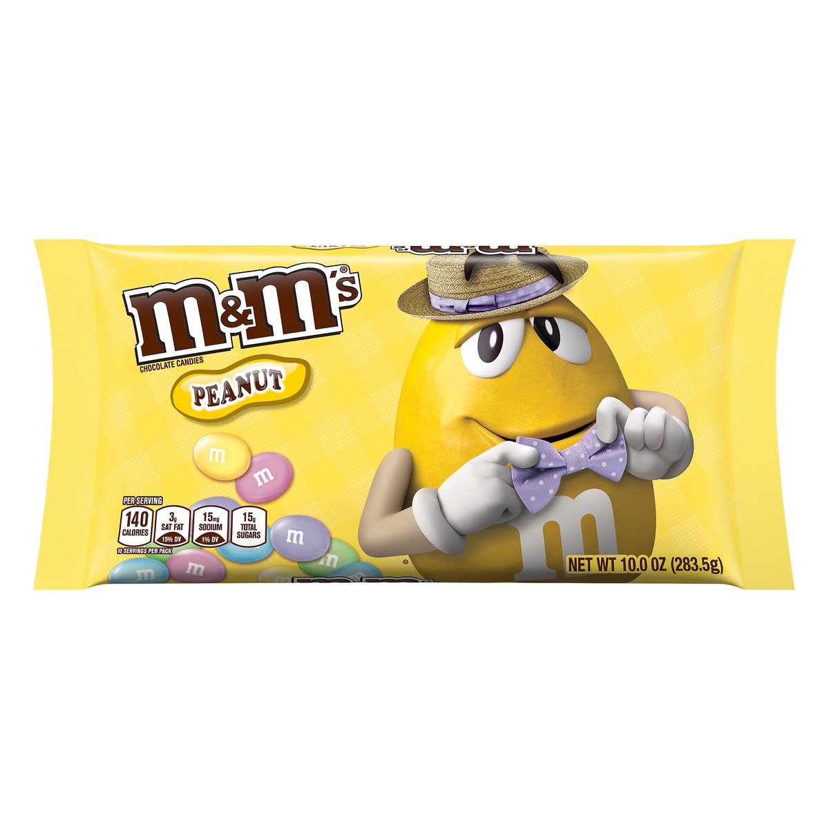 slide 1 of 8, M&M's Easter Peanut Chocolate Candies, 10 oz