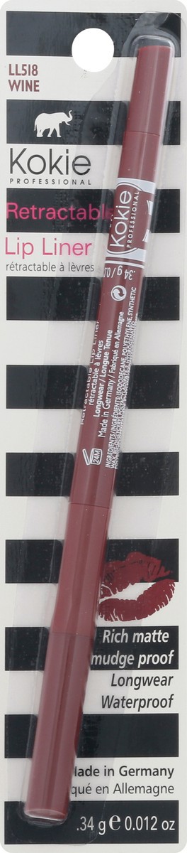 slide 8 of 12, Kokie Wine LL518 Retractable Lip Liner 0.012 oz, 1 ct