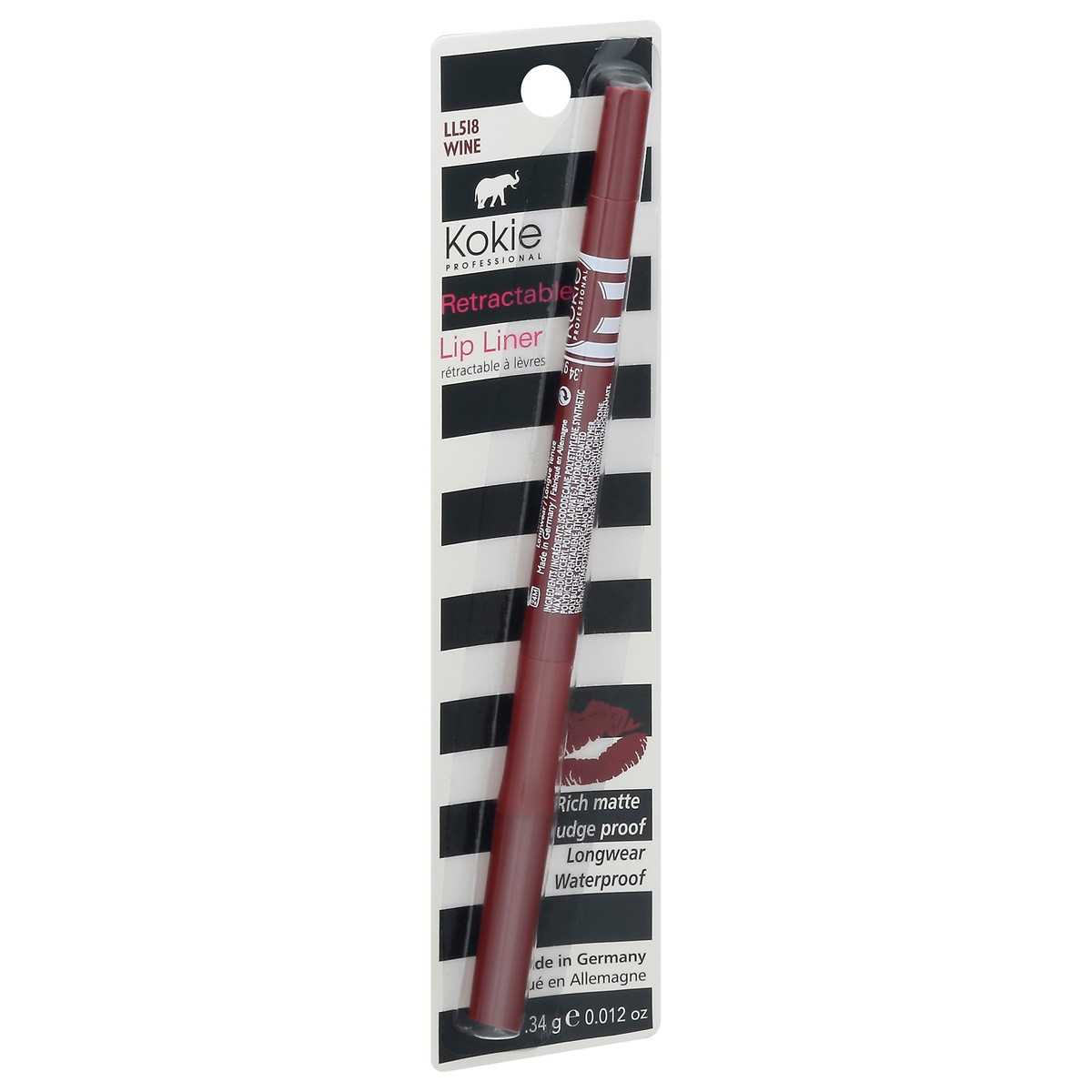 slide 9 of 12, Kokie Wine LL518 Retractable Lip Liner 0.012 oz, 1 ct