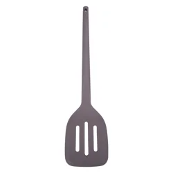 Grand Gourmet Silicone Slotted Turner, Gray