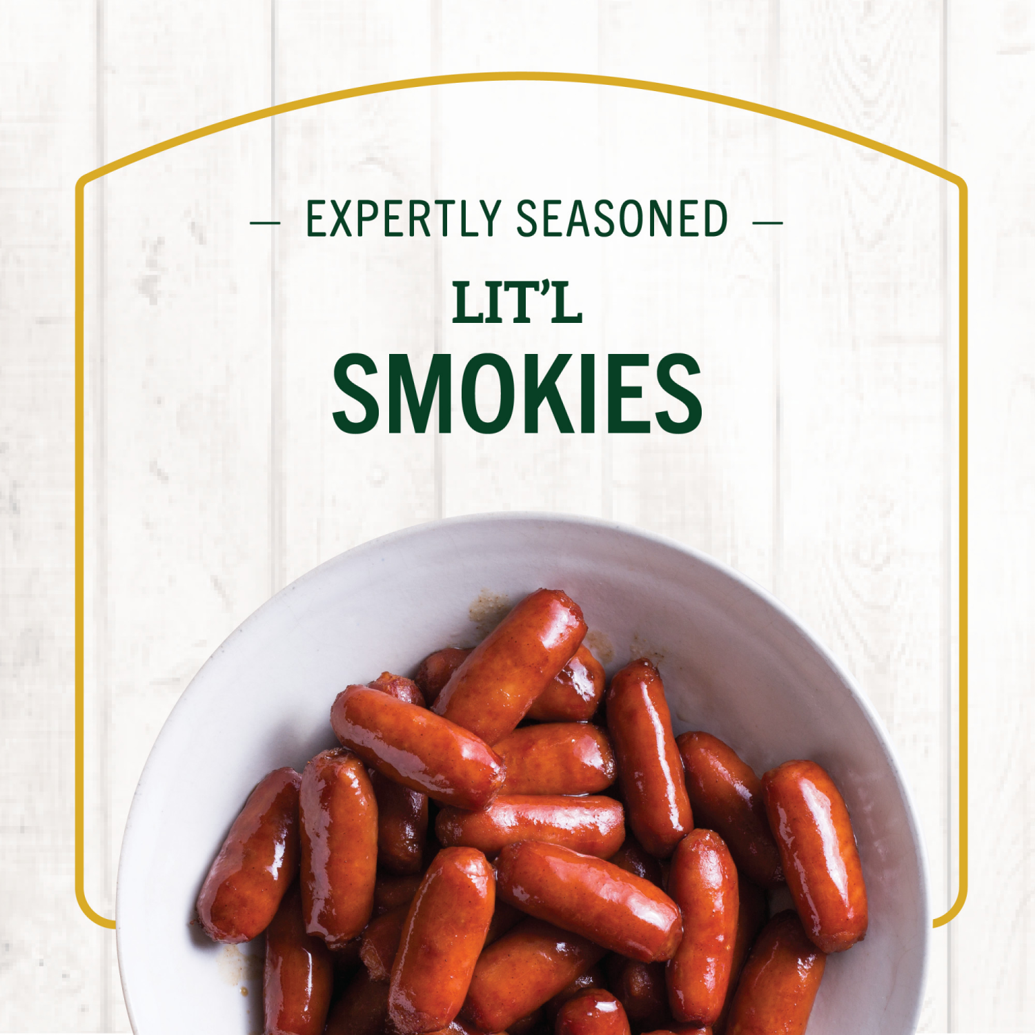 slide 3 of 4, Hillshire Farm Lit'l Smokies Smoked Sausage, 14 ounces, 14 oz