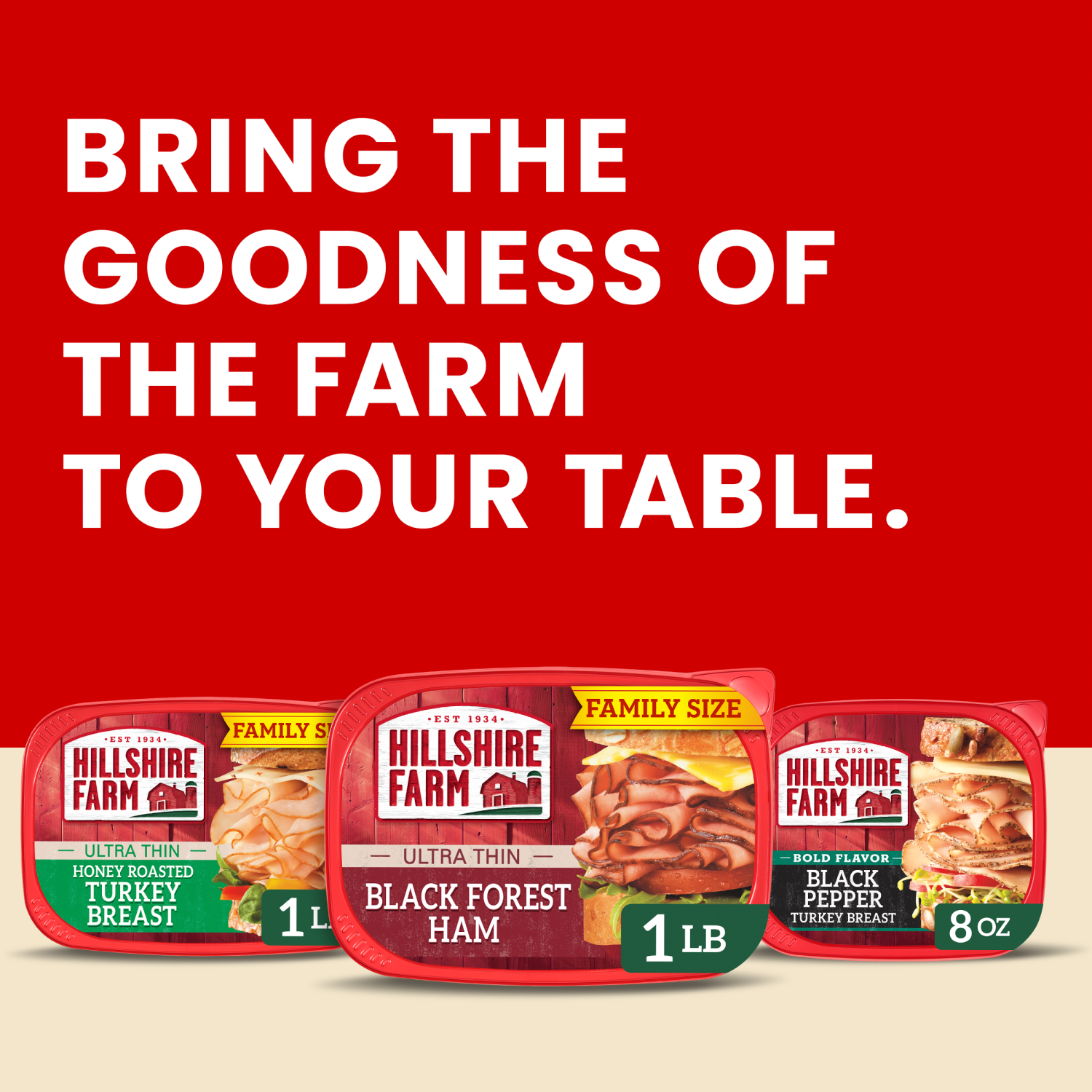 slide 2 of 8, Hillshire Farm Ultra Thin Sliced Deli Lunch Meat, Black Forest Ham, 16 oz, 16 oz