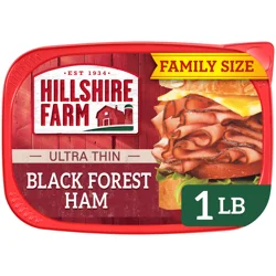 Hillshire Farm Ultra Thin Sliced Deli Lunch Meat, Black Forest Ham, 16 oz