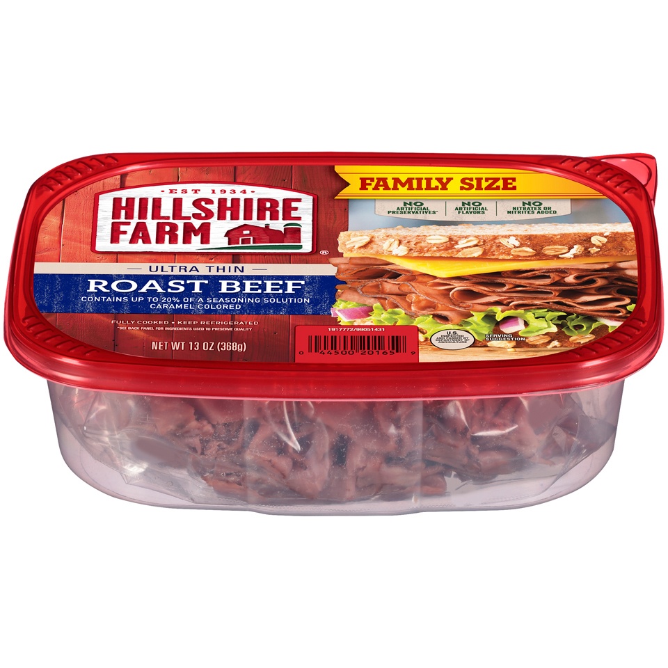 slide 4 of 6, Hillshire Farm Ultra Thin Sliced Deli Lunch Meat, Roast Beef, 13 oz, 13 oz
