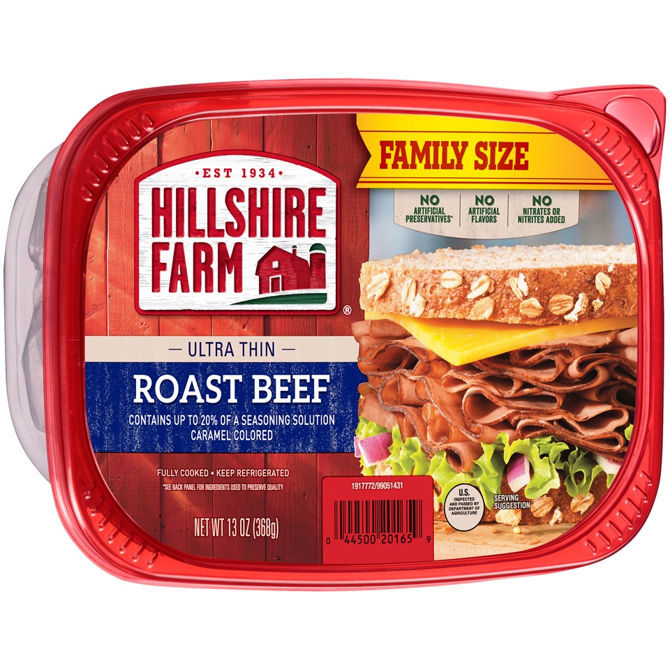slide 6 of 6, Hillshire Farm Ultra Thin Sliced Deli Lunch Meat, Roast Beef, 13 oz, 13 oz