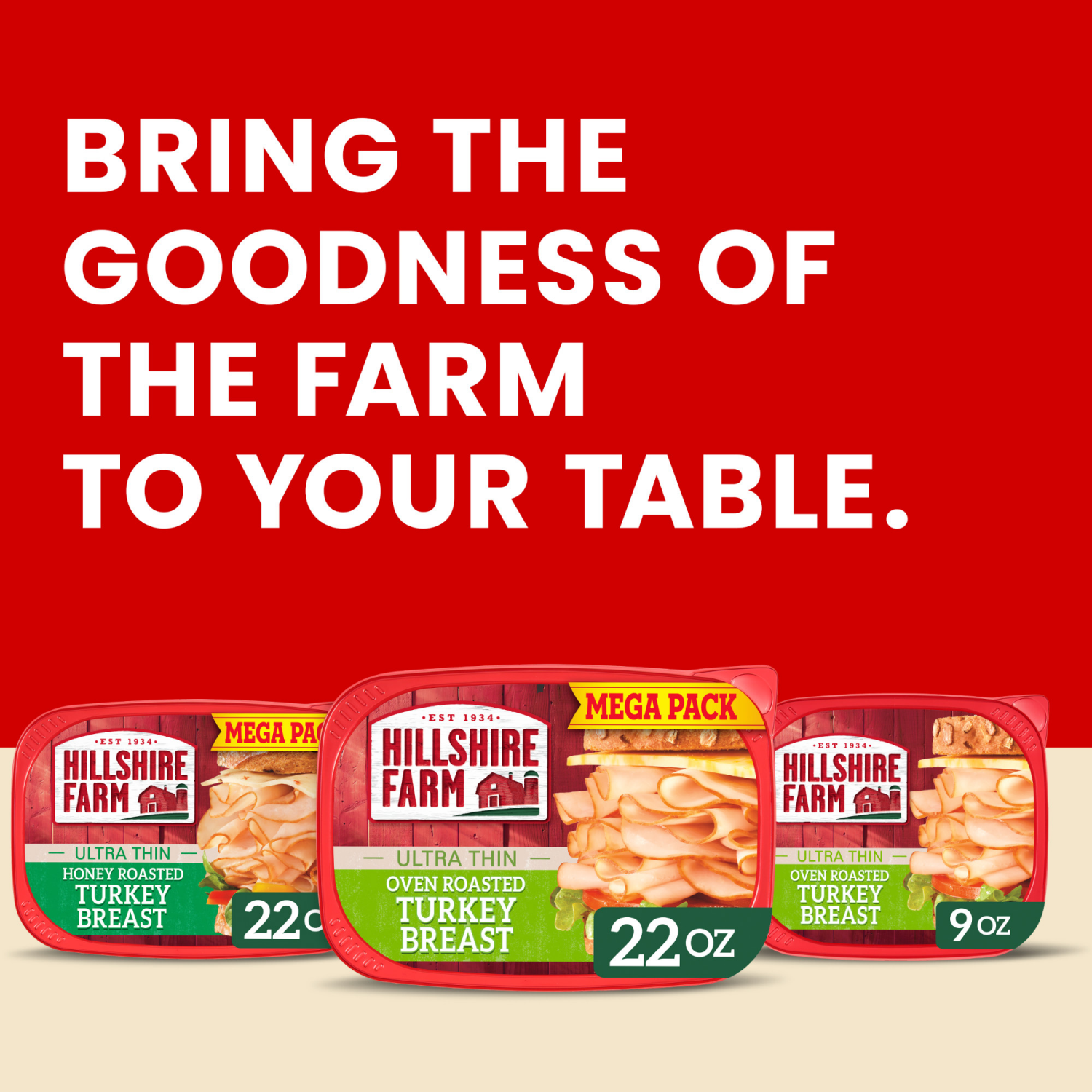 slide 2 of 8, Hillshire Farm Ultra Thin Sliced Oven Roasted Turkey Breast Sandwich Meat, 22 oz, 22 oz