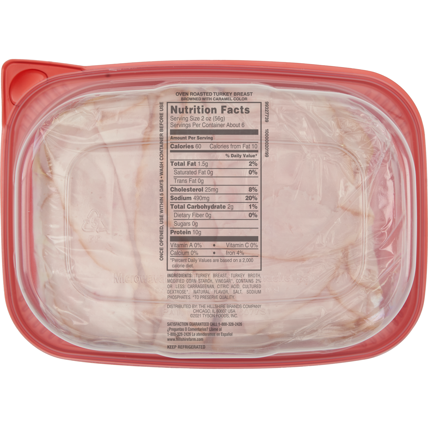 slide 5 of 8, Hillshire Farm Ultra Thin Sliced Oven Roasted Turkey Breast Sandwich Meat, 22 oz, 22 oz