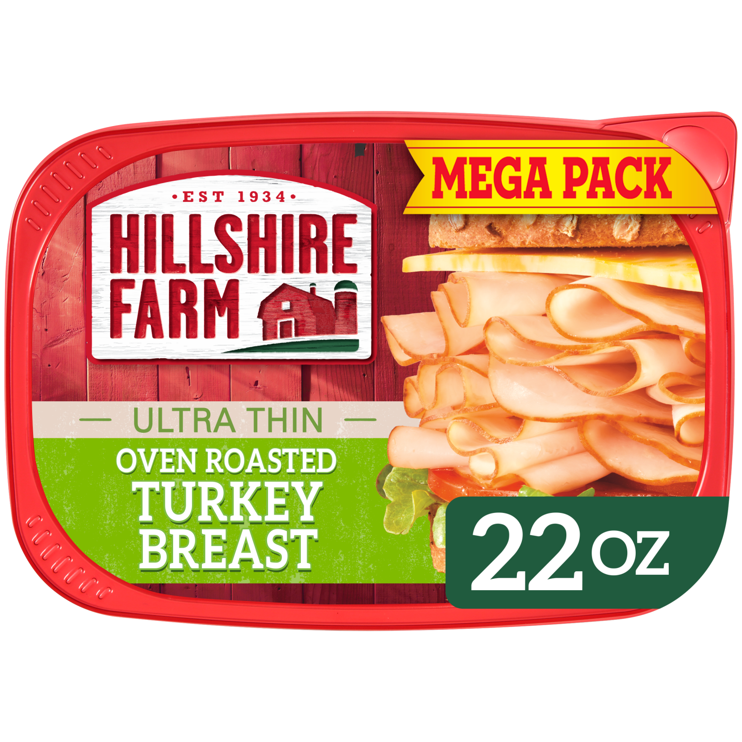 slide 1 of 5, Hillshire Farm Ultra Thin Sliced Oven Roasted Turkey Breast Sandwich Meat, 22 oz, 22 oz