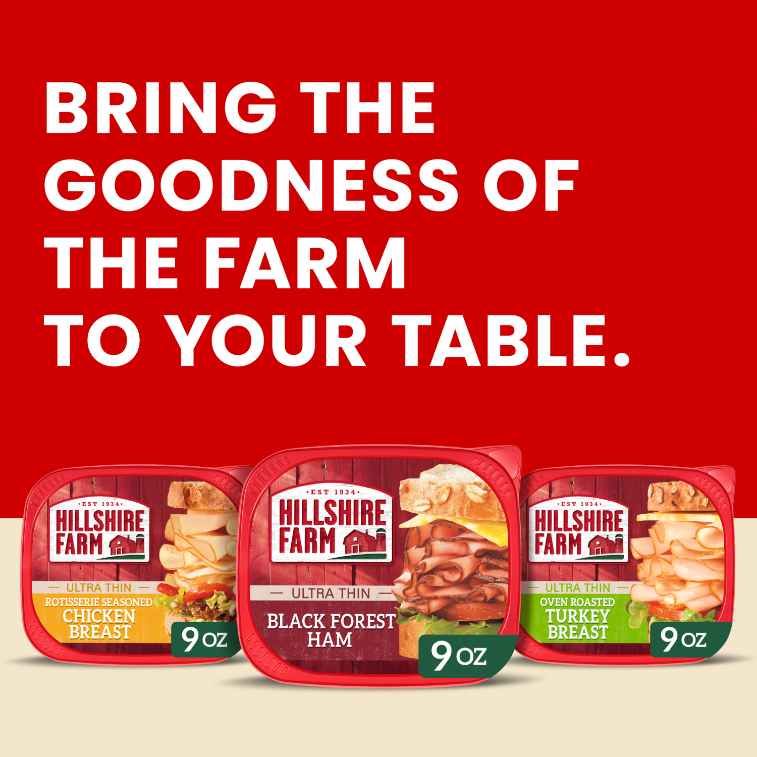 slide 2 of 8, Hillshire Farm Ultra Thin Sliced Black Forest Ham Sandwich Meat, 9 oz, 9 oz