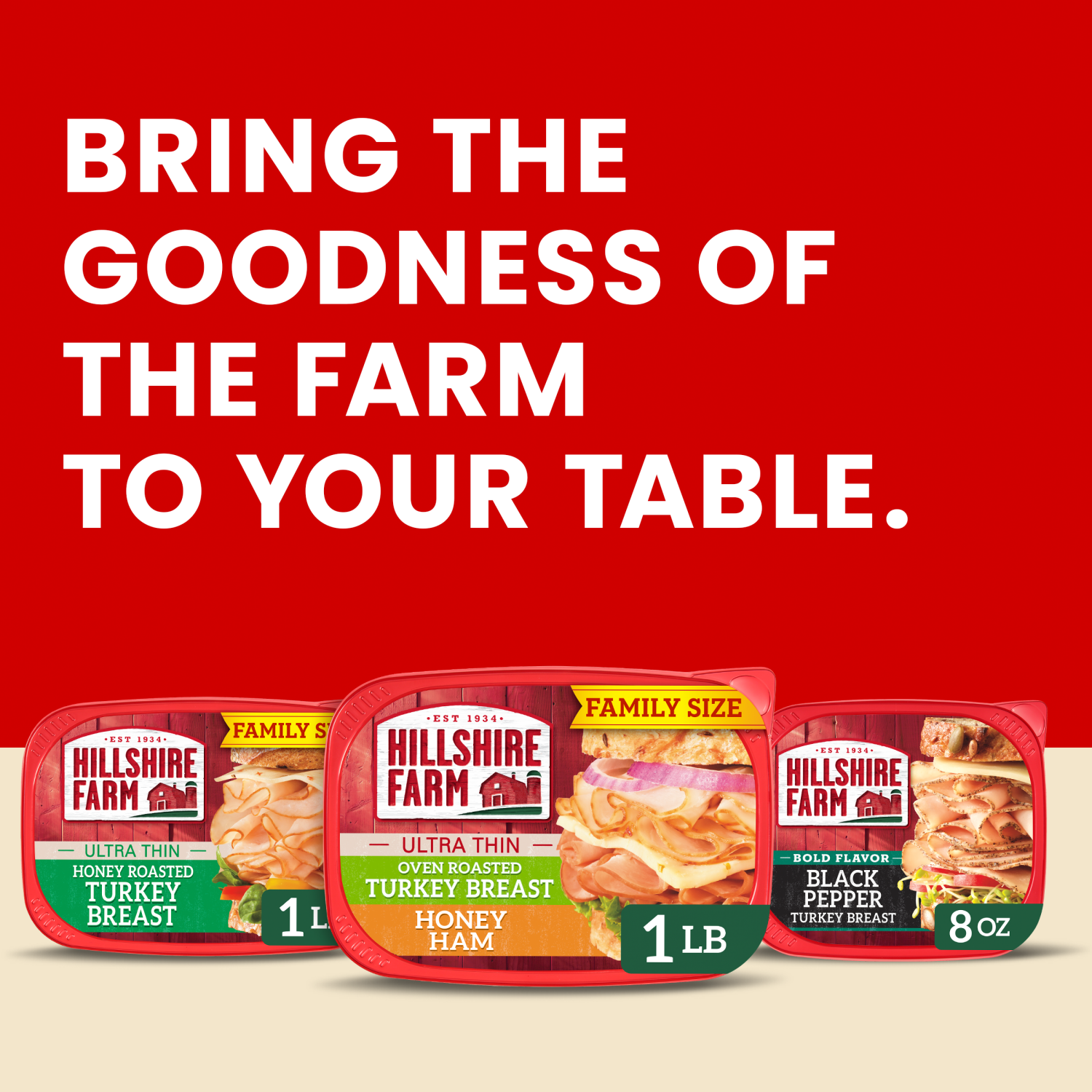 slide 2 of 8, Hillshire Farm Ultra Thin Sliced Lunchmeat, Turkey Breast & Ham, 16 oz