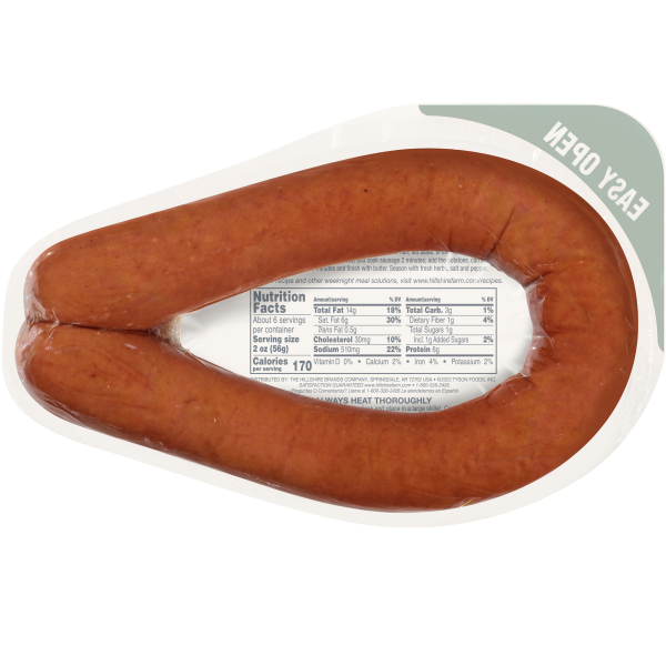 slide 12 of 21, Hillshire Farm Beef Smoked Sausage, 12 oz., 12 oz