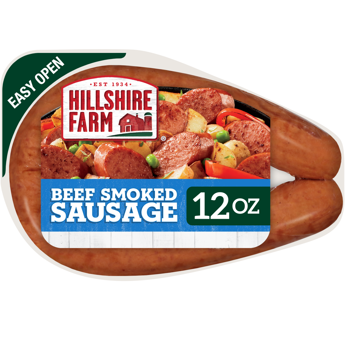 slide 1 of 21, Hillshire Farm Beef Smoked Sausage, 12 oz., 12 oz