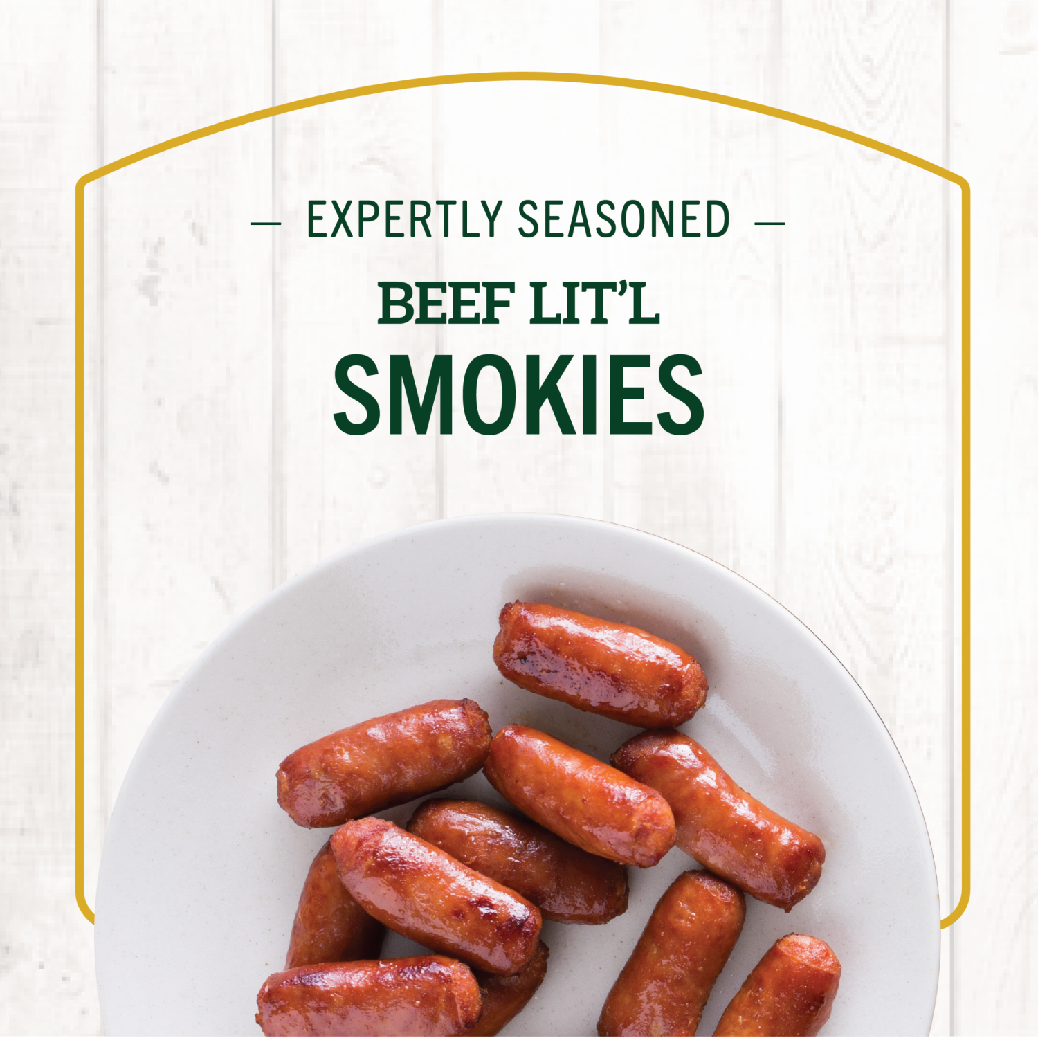 slide 4 of 5, Hillshire Farm Beef Lit'l Smokies Smoked Sausage, 12 ounces, 12 oz