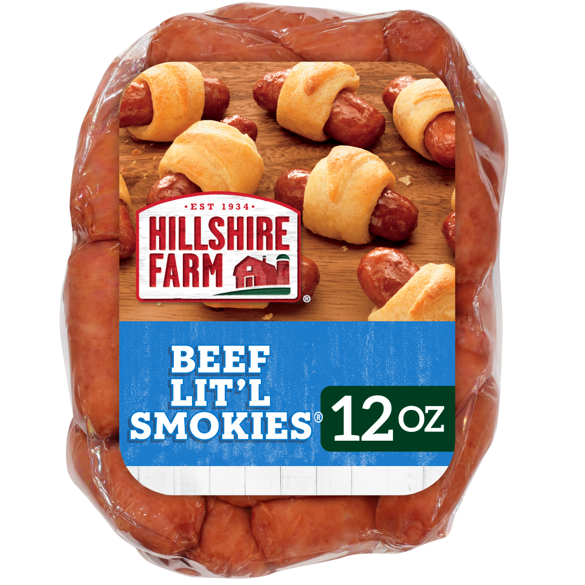 slide 1 of 29, Hillshire Farm Beef Lit'l Smokies Smoked Sausage, 12 oz., 12 oz