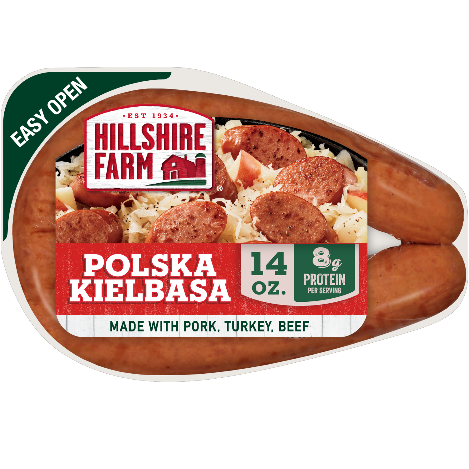 slide 1 of 4, Hillshire Farm® Polska Kielbasa Smoked Sausage Rope, 14 Oz., 14 oz