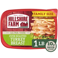 Hillshire Farm Ultra Thin Sliced Oven Roasted Turkey Breast Sandwich Meat, 16 oz