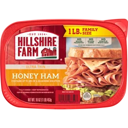 Hillshire Farm Ultra Thin Sliced Honey Ham Sandwich Meat, 16 Oz