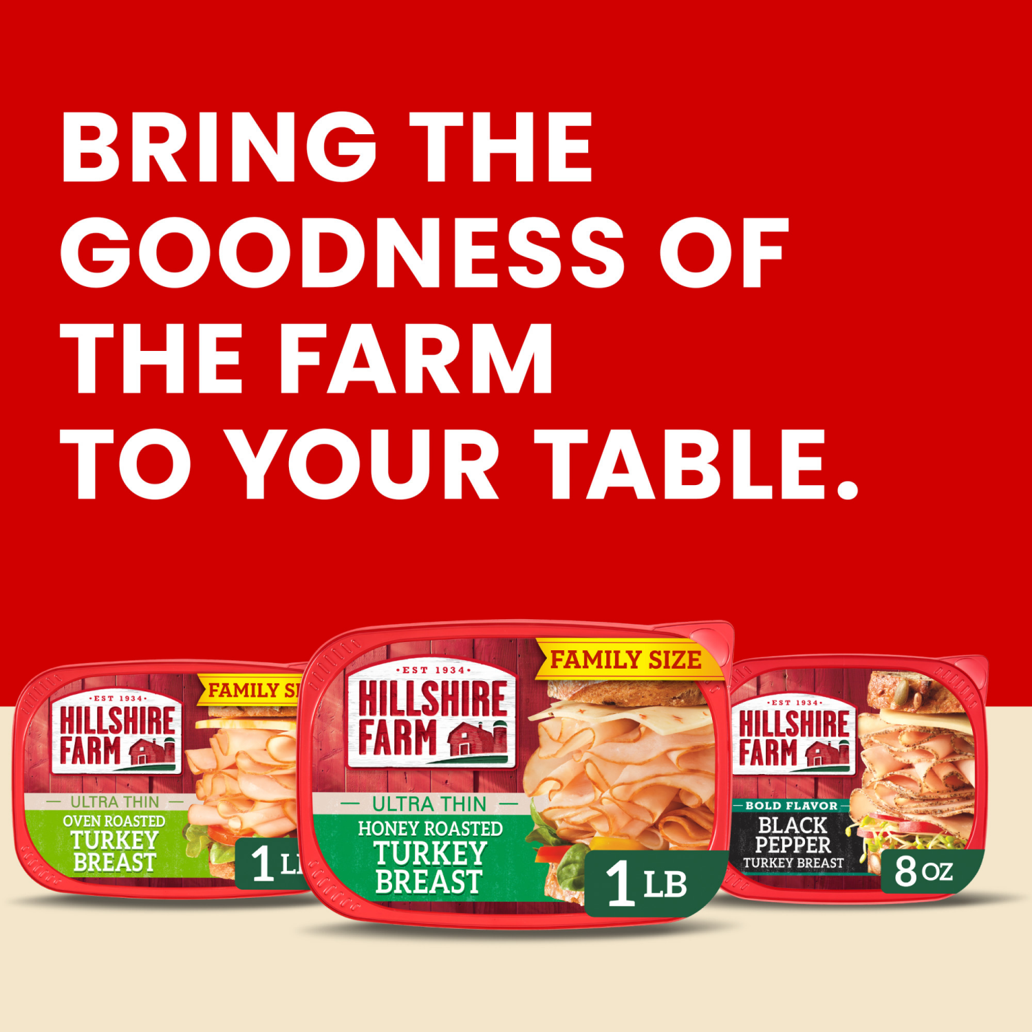 slide 2 of 8, Hillshire Farm Ultra Thin Sliced Honey Roasted Turkey Breast Sandwich Meat, 16 oz, 16 oz