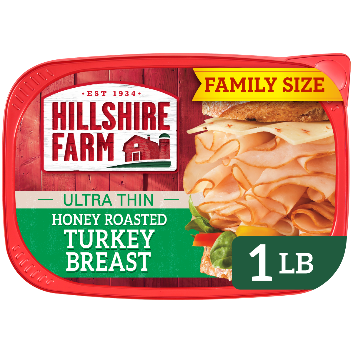 slide 1 of 29, Hillshire Farm Ultra Thin Sliced Honey Roasted Turkey Breast Sandwich Meat, 16 oz, 16 oz