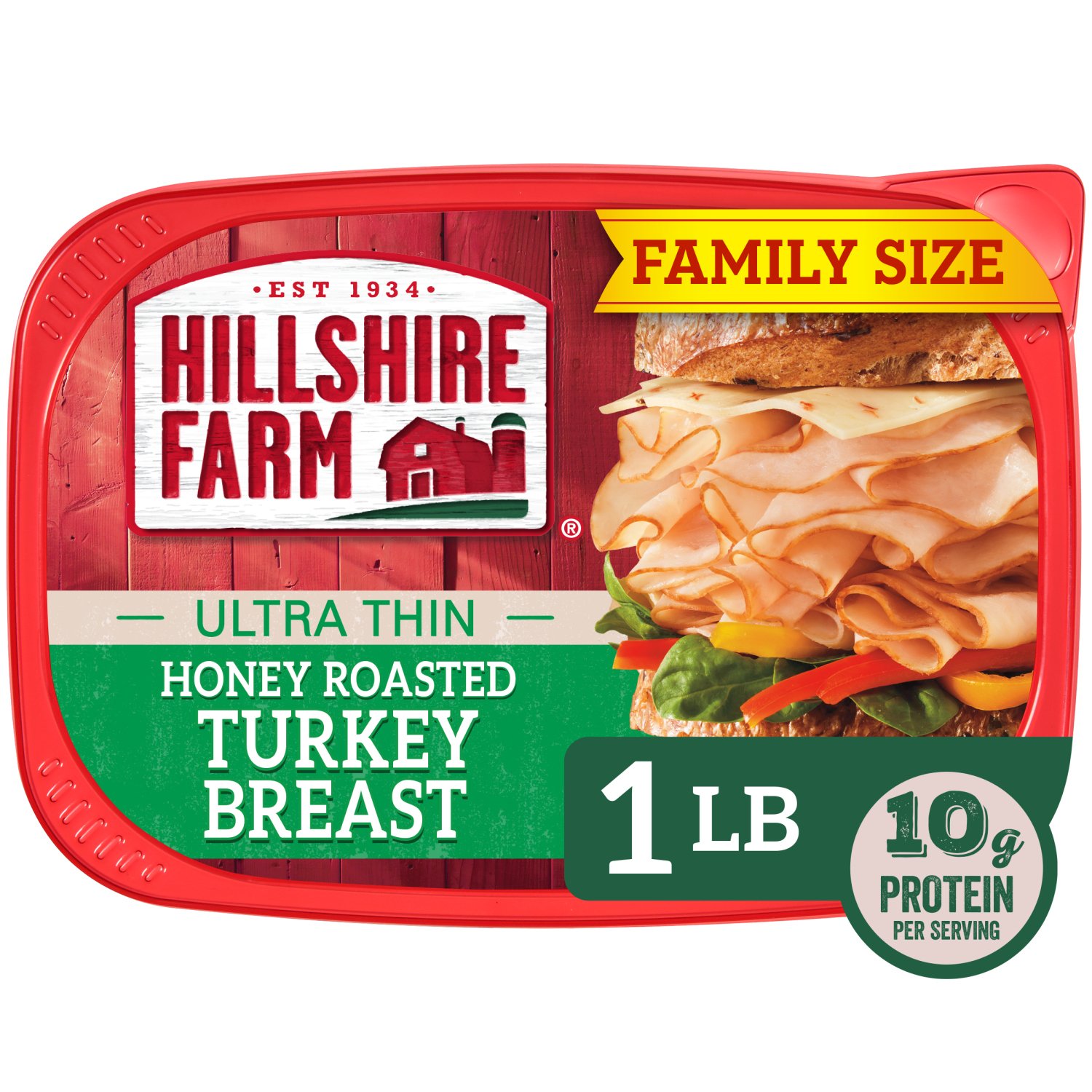 slide 1 of 8, Hillshire Farm Ultra Thin Sliced Honey Roasted Turkey Breast Sandwich Meat, 16 oz, 16 oz