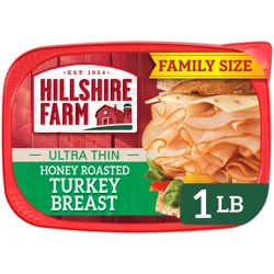 Hillshire Farm Ultra Thin Sliced Honey Roasted Turkey Breast Sandwich Meat, 16 oz