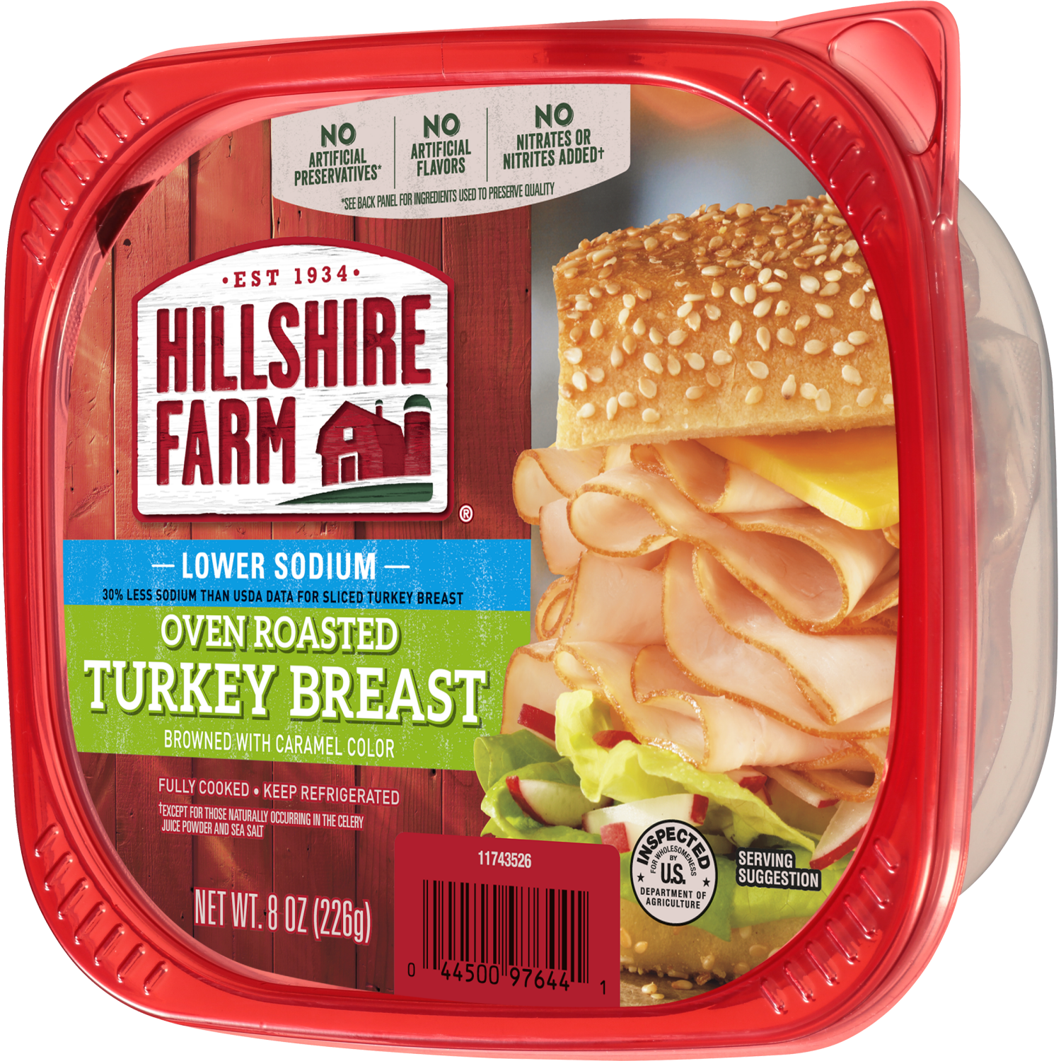 slide 3 of 8, Hillshire Farm Ultra Thin Sliced Deli Lunch Meat, Lower Sodium Oven Roasted Turkey Breast, 8 oz, 8 oz