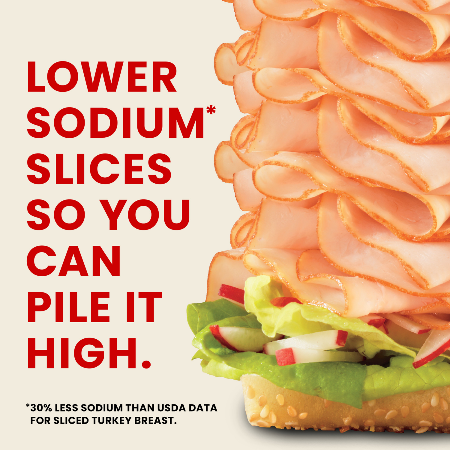 slide 4 of 8, Hillshire Farm Ultra Thin Sliced Deli Lunch Meat, Lower Sodium Oven Roasted Turkey Breast, 8 oz, 8 oz